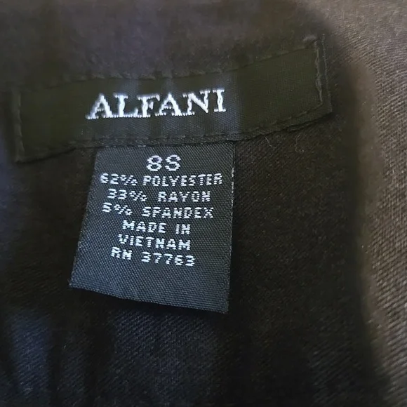 Alfani Dark Grey Striaght Leg Dress Pants Short - Picture 4 of 5